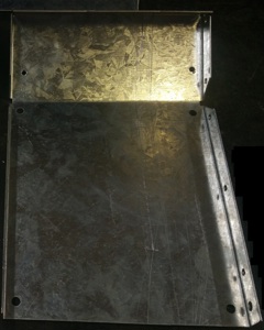 Side part I f. connection for auger 75-125 onto feed column